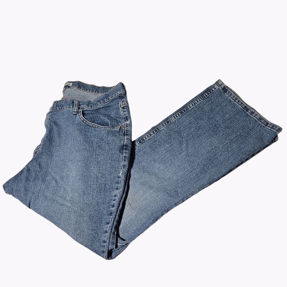 Riders Boot Cut Jeans Womens Plus Size 20W Petite High Rise Light Wash Denim - Picture 1 of 5